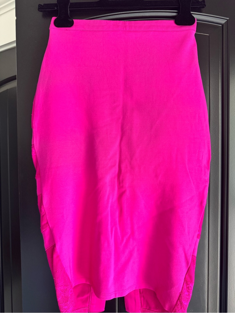 bebe Vibrant Hot Pink Midi Pencil Skirt
